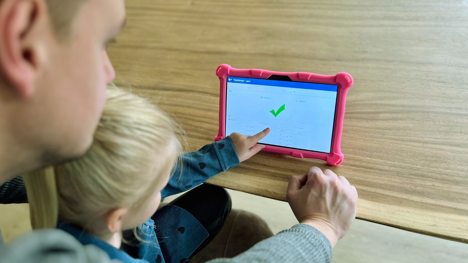 Schermtijd op een kindertablet